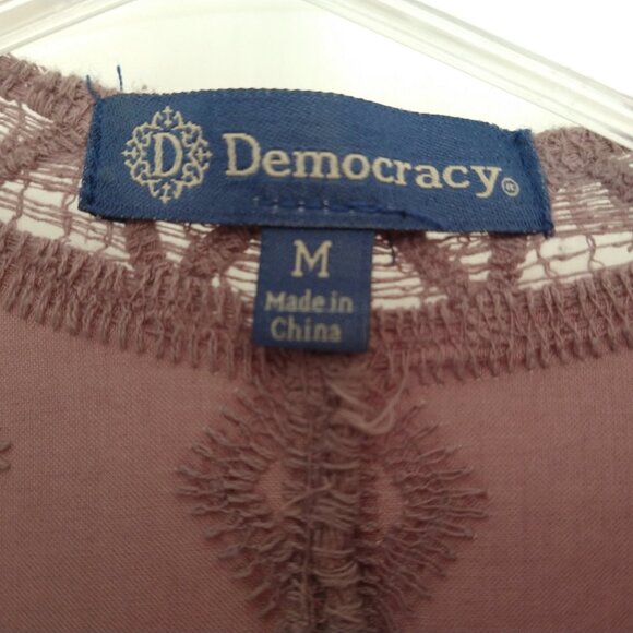 DEMOCRACY - Lavender Crochet Trim Cardigan - Medium - Picture 4 of 6